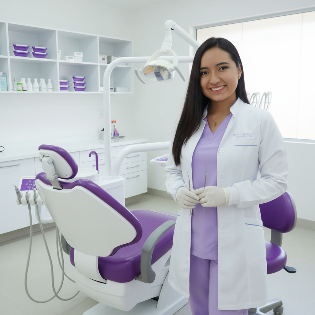 Dra. Yarina Reinoso en su consultorio dental